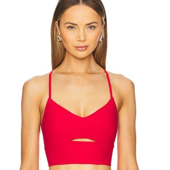 ALO Yoga Other - ALO Yoga Bold Red Highlight Bra Tank